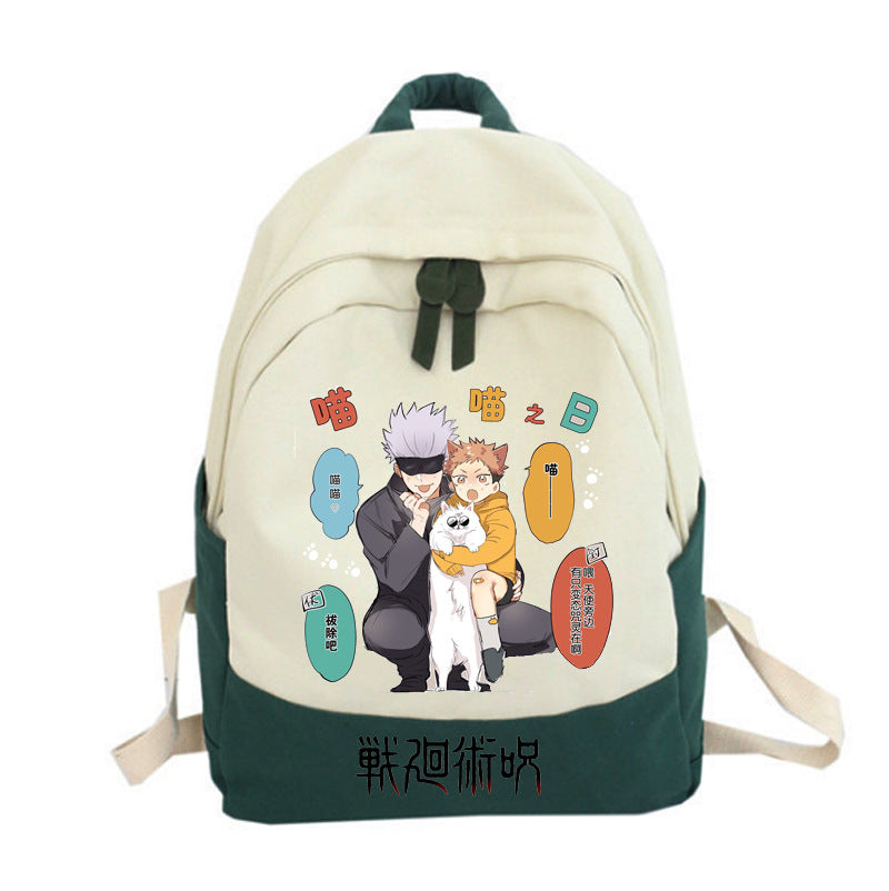 Trendy Anime Printed Casual Backpack