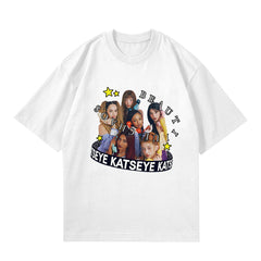 BEAUTIFUL CHAOS Solid Color Short-sleeved T-shirt