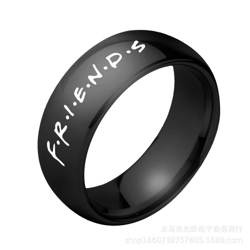 Friends Stainless Steel Ring