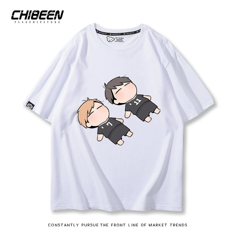 Unisex Anime Pattern Short Sleeve T-Shirt
