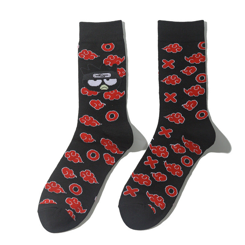 Cute Anime Pattern Mid Length Socks