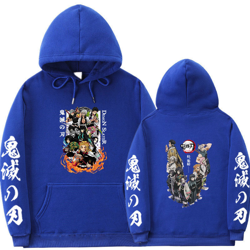 Casual Anime Printed Sports Loose Hoodie