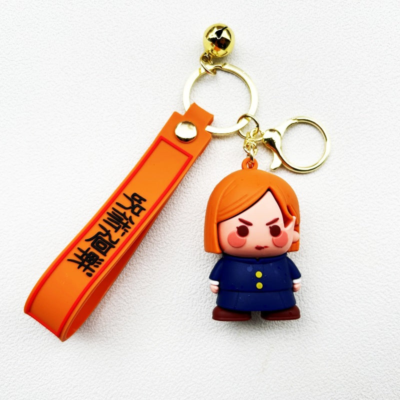 Anime Figure Soft Rubber Keychain Pendant