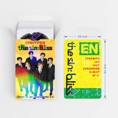 60PCS EN- THE SIN BLISS Heart Holographic Photocards