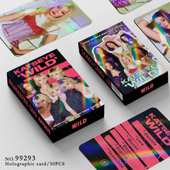 30PCS KATSEYE WILD Holographic Photocards
