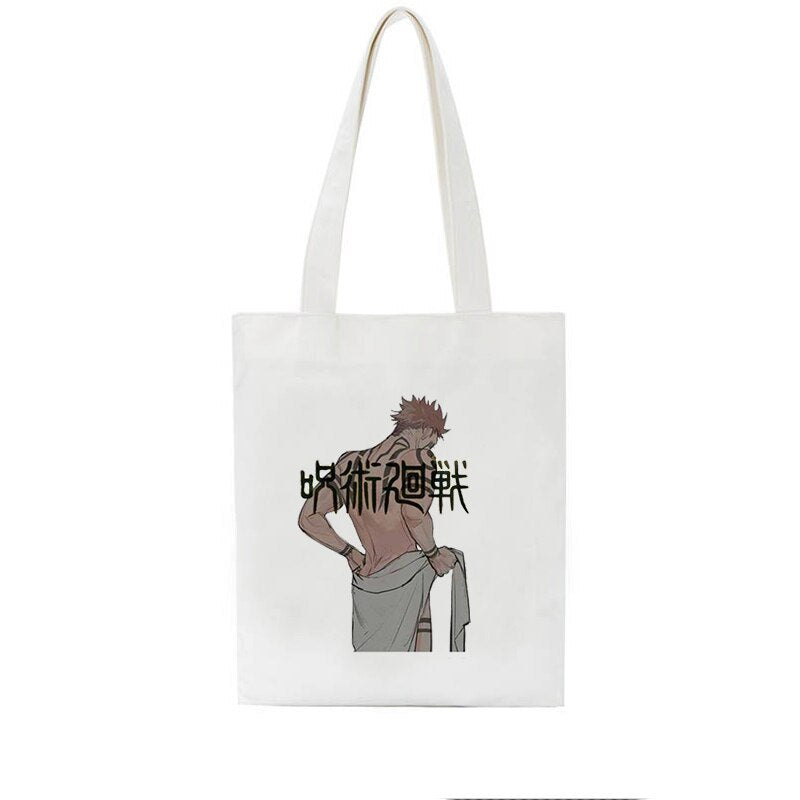 Casual Anime Printed Canvas Shoulder Bag