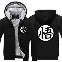 Unisex Anime Hooded Thickened Zipper Jacket