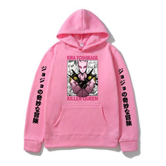 Unisex Jojo Graphic Print Relaxed Anime Hoodie