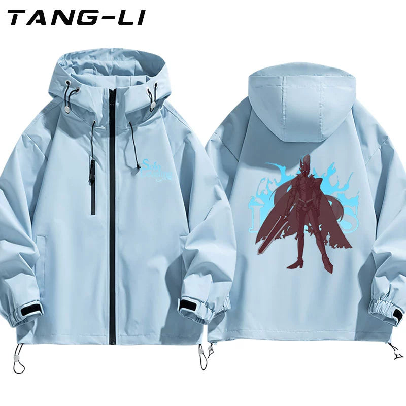 Men's Anime Graphic Print Hooded Jacket