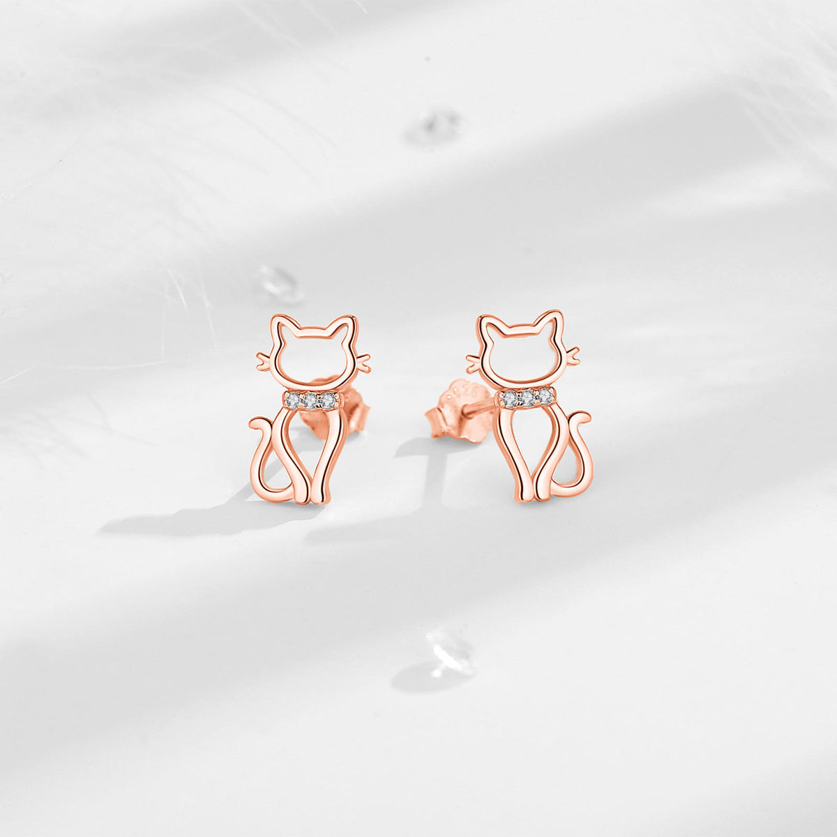 Kawaii Cat Stud Earrings