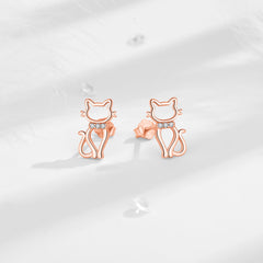 Kawaii Cat Stud Earrings