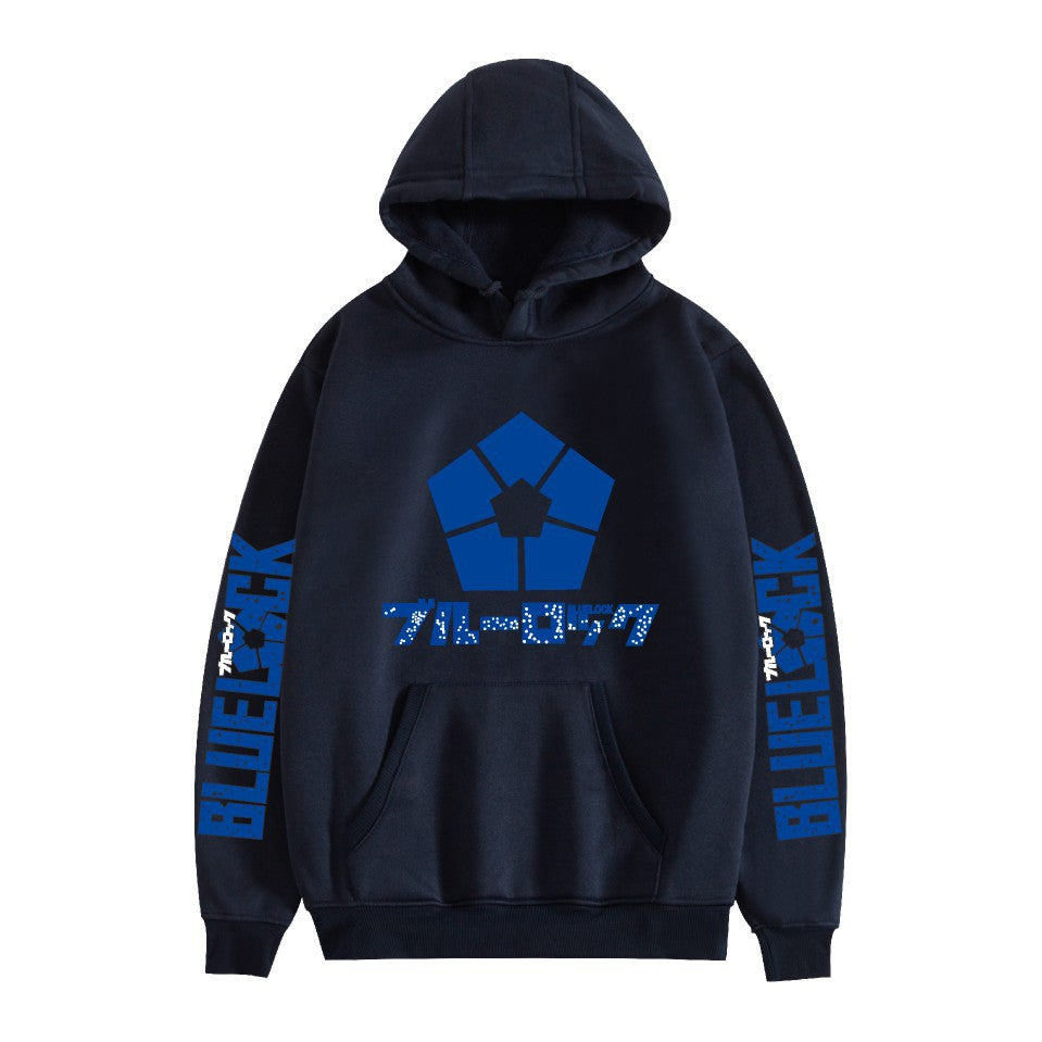 Casual Anime Graphic Printed Pullover Hoodie