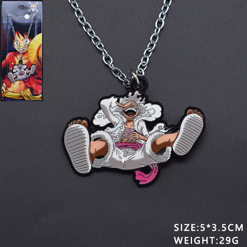 Cute Luffy Necklace Keychain Pendant