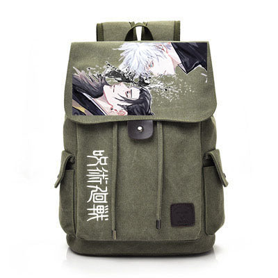 Retro Anime Canvas Schoolbag Backpack