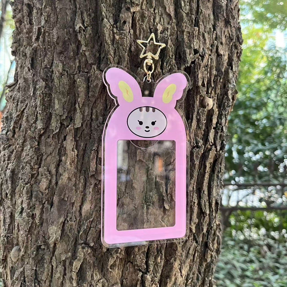 Seventeen Cartoon PhotoCard Insert Keychain