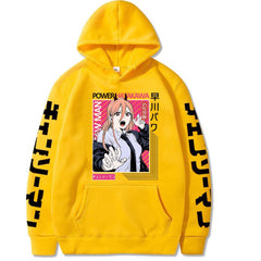 Men's Anime Print Loose Hooded Sweatshirt