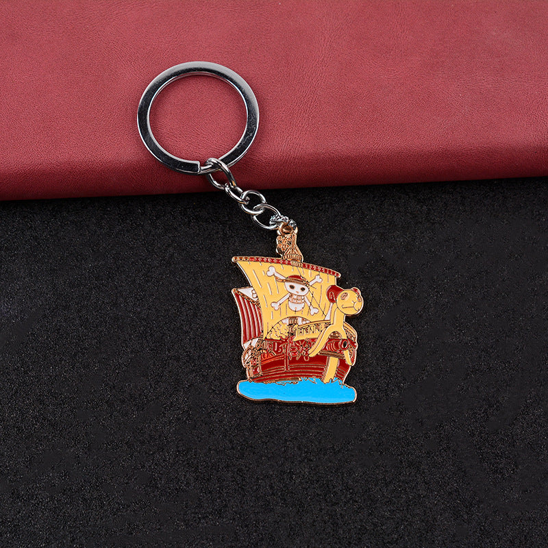 Trendy Anime Luffy Zoro Keychain Pendant