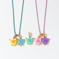 BE MINE OXOX DREAM BIG Pendant Necklace