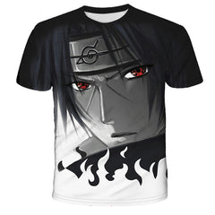 Unisex Anime Digital Print Casual Loose T-shirt