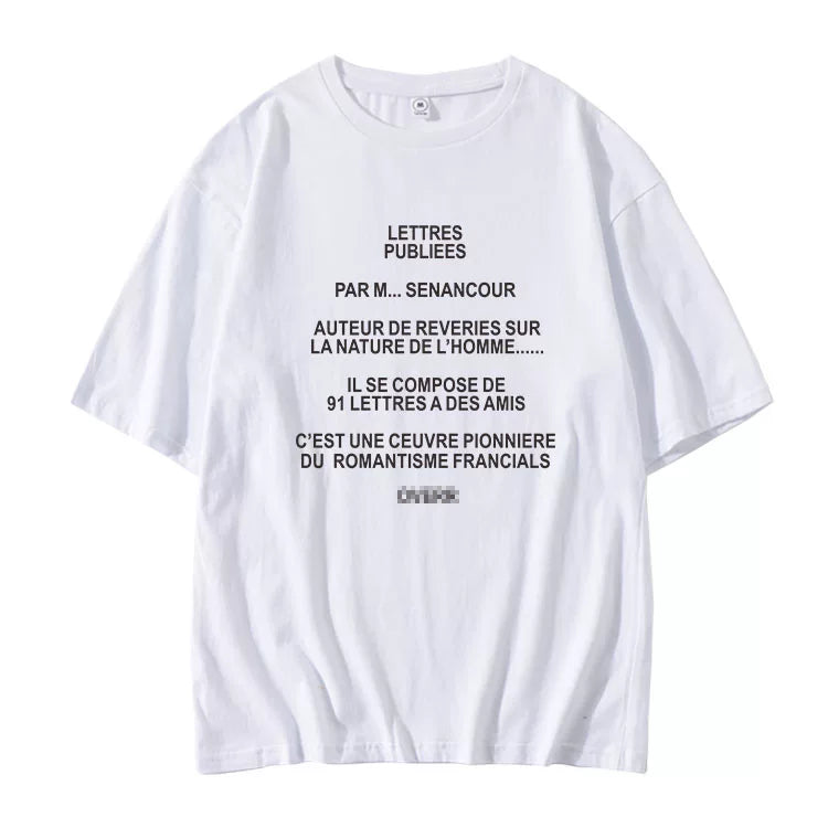 Felix Letter Printed Short-sleeved T-shirt
