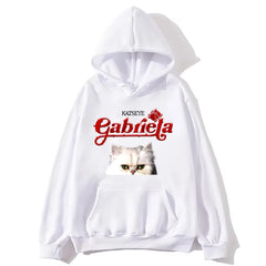 Kpop Casual Gabriela Cat Graphic Hoodie