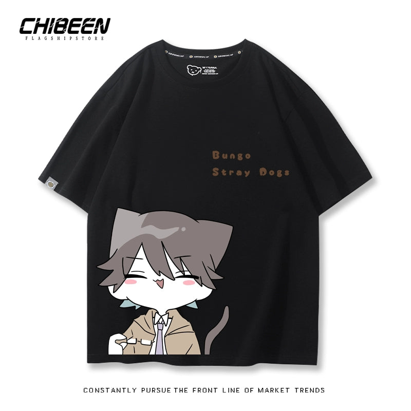 Trendy Anime Graphic Cotton Loose T-Shirt