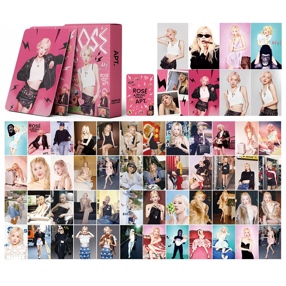 55 Pcs ROSE APT PhotoCards