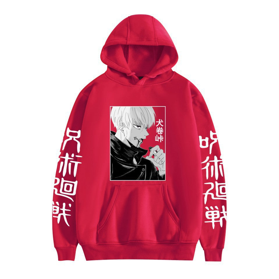 Unisex Anime Graphic Printed Pullover Hoodie