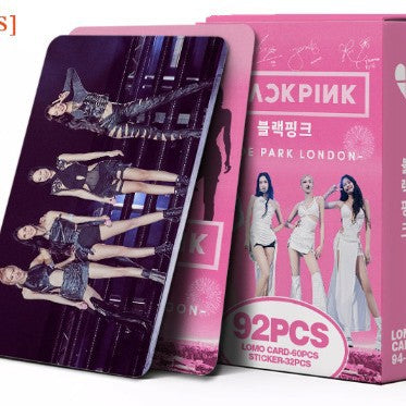 92 Kpop Jisoo Jennie LOMO Cards