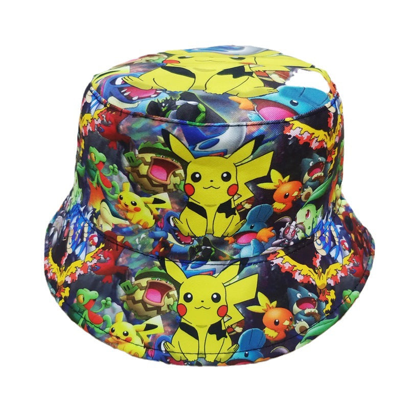 Casual Anime Printed Bucket Hat