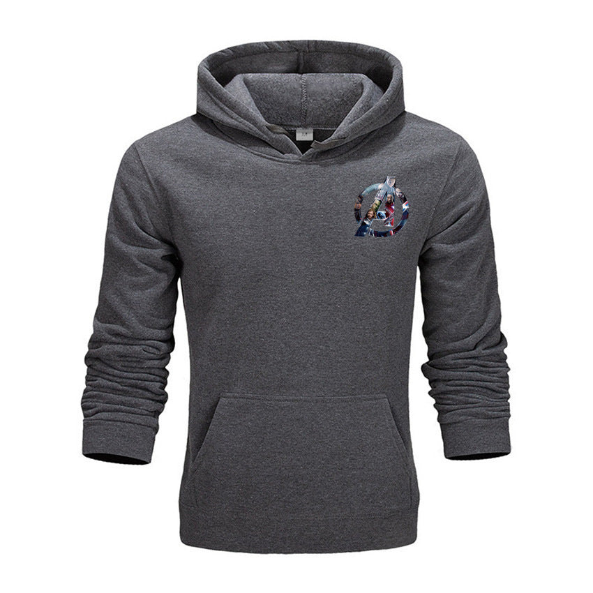 Trendy Avengers Printed Men's Loose Hoodie