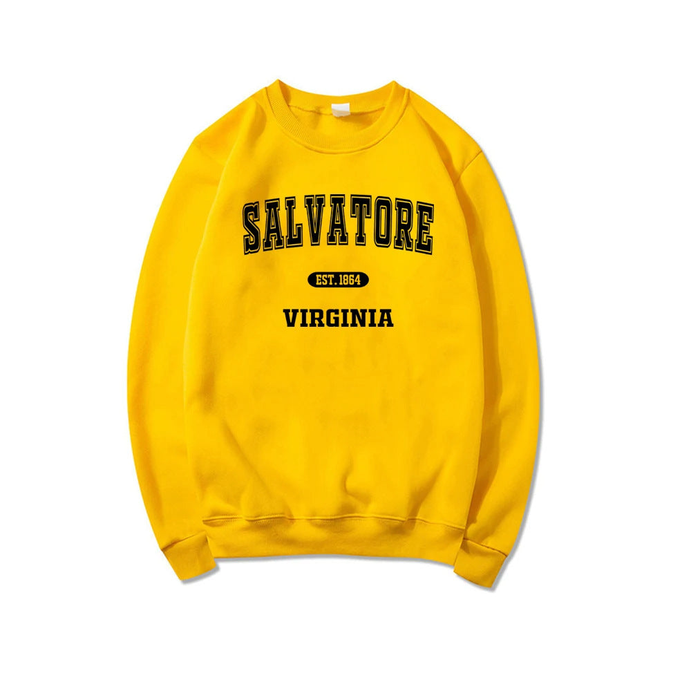 Women's Salvatore Brothers Letter Loose Sweatshirt