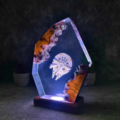 Millennium Falcon Space Resin Night Light