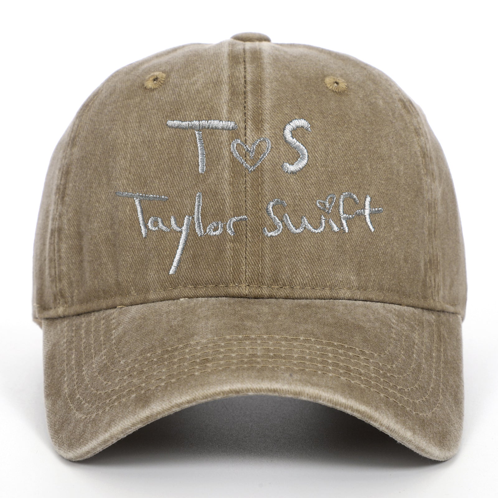 Taylor Embroidered Washed Baseball Cap
