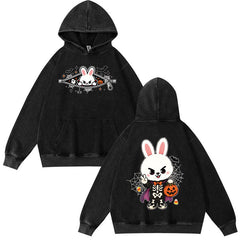 Vintage SKZ Halloween Washed Hoodie Top