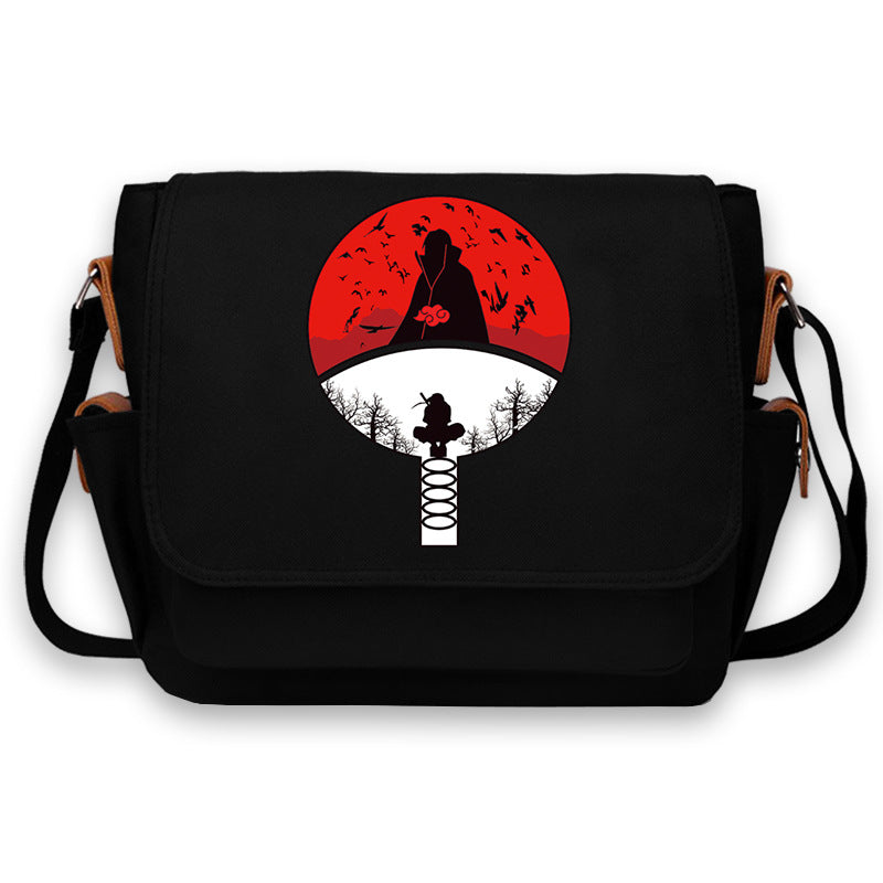 Trendy Sasuke Kakashi Anime Mailman Bag