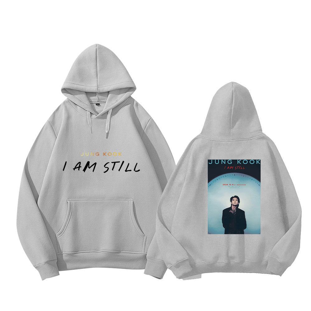 KPOP IAM STILL Logo Printed Hoodie