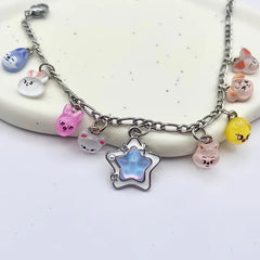 SKZ Doll Pendant Cute Bracelet