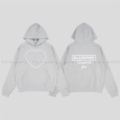 Unisex BP Printed Loose Pullover Hoodie