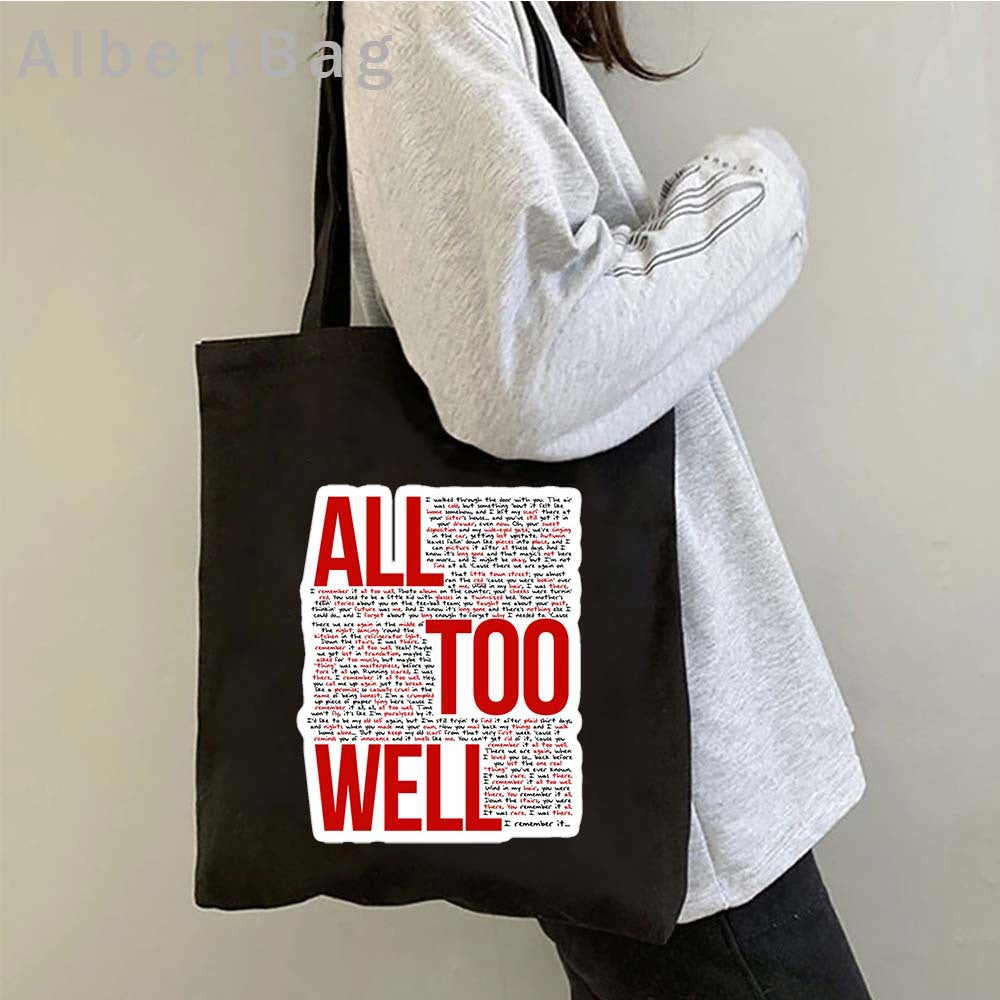 Taylor Graphic Printed Canvas Shoulder Tote Bag