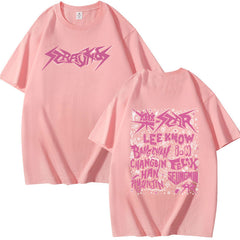 Unisex Kpop Dominate Print Short Sleeve T-shirt