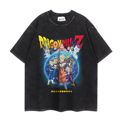 Vintage DBZ Short-sleeved Washed T-shirt
