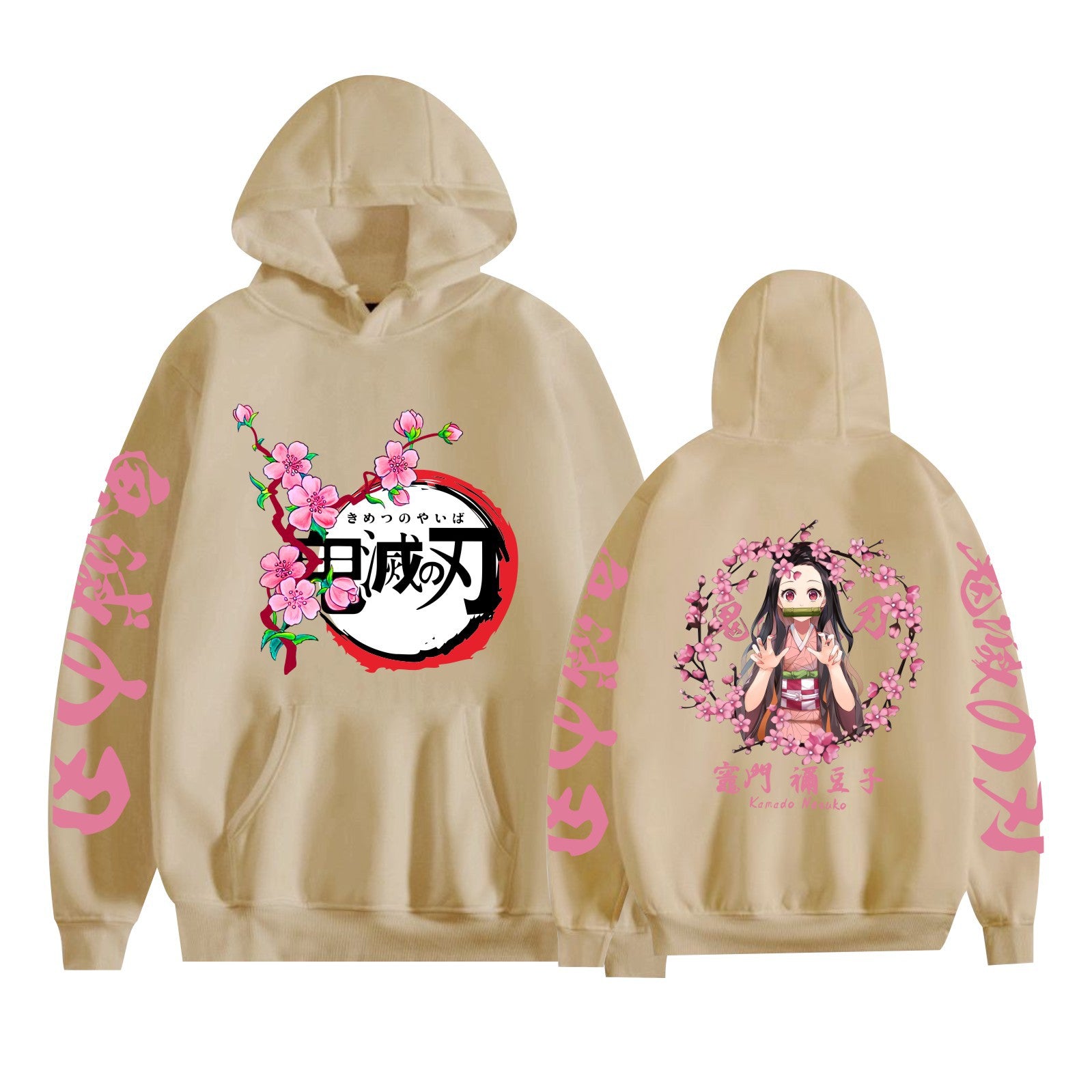 Casual Anime Graphic Print Pullover Hoodie