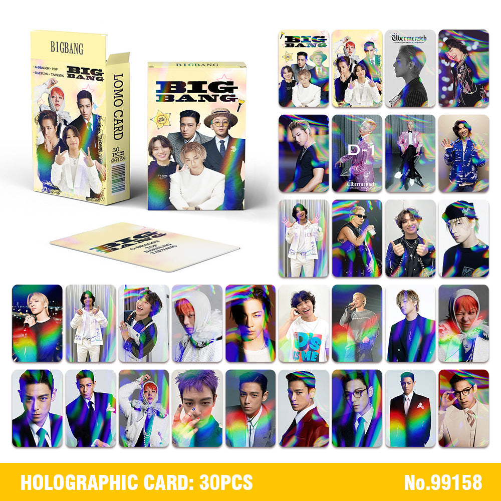 30PCS BB Holographic Photo Card