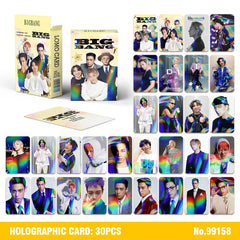 30PCS BB Holographic Photo Card
