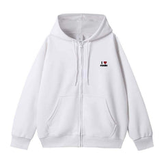 I Love ROSIE Print Cotton Hoodie