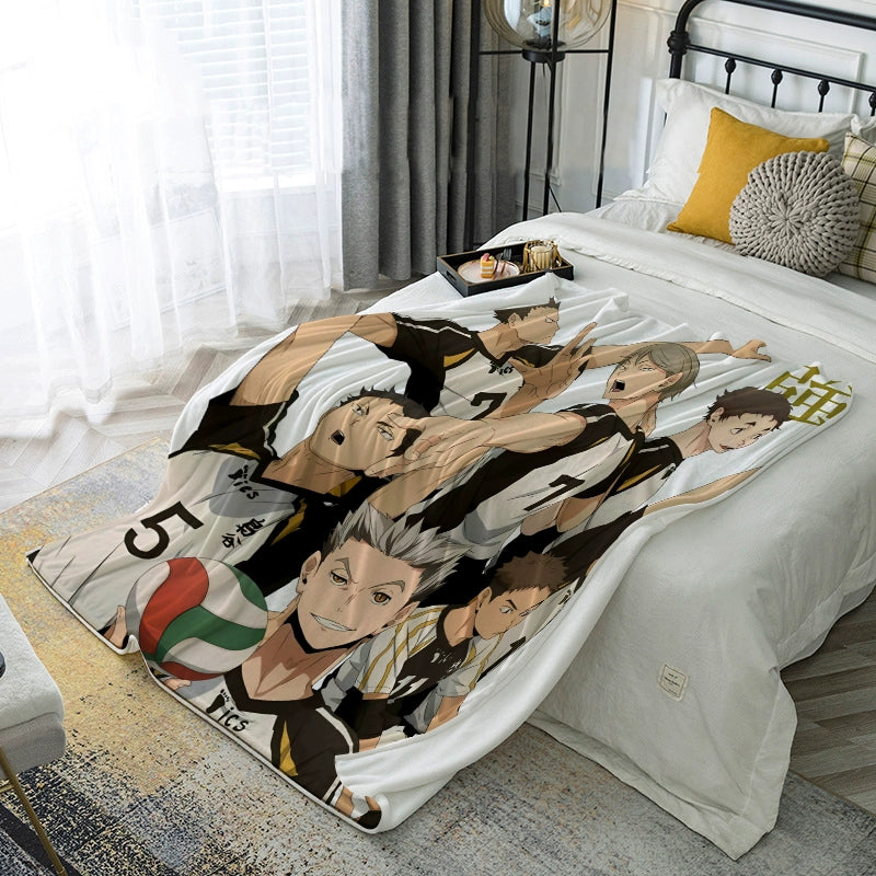 Hinata Anime Pattern Nap Blanket