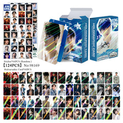 124PCS JUNGKOOK Flash Photocard Stickers