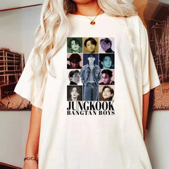 Women's Jungkook Graphic Printed Short-sleeved T-shirt