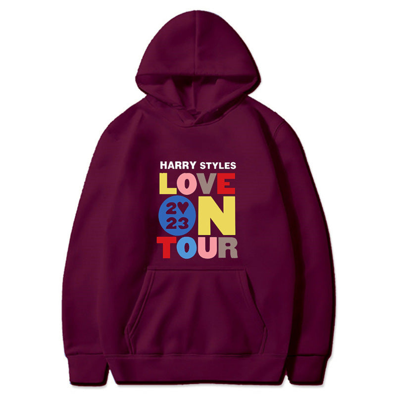 Unisex Love on Tour Casual Pullover Hoodie